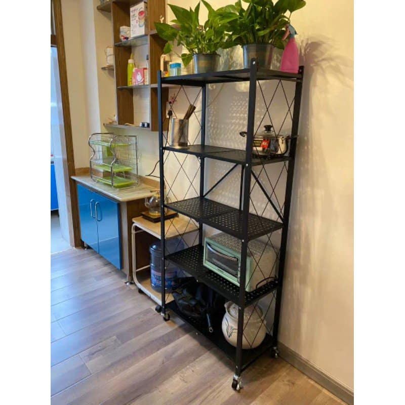 Kệ Lò Vi Sóng Sắt Đa Năng Gấp Gọn 5 Tầng Hải Phòng